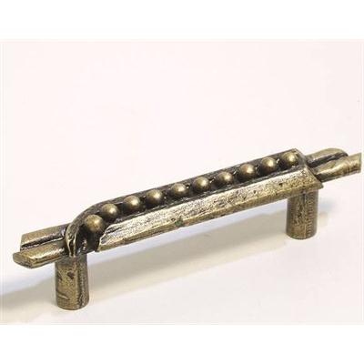 Emenee OR291-ABB Premier Collection Sculptured Ball Pull 4-1/4 inch x1/2 inch in Antique Bright Brass